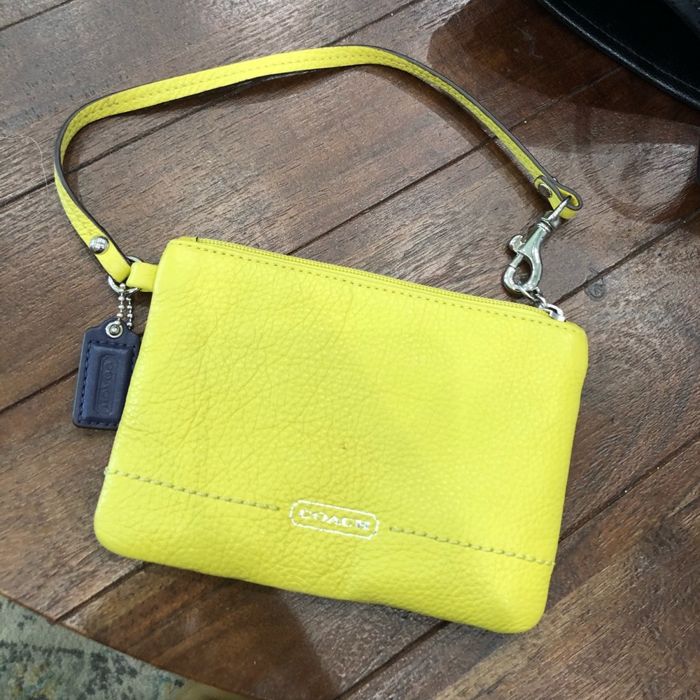 Yellow Coach wristlet